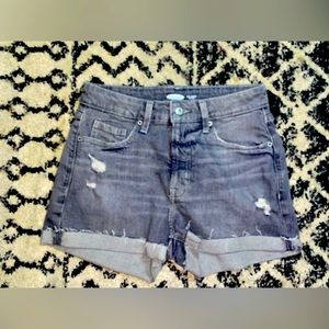 Old Navy black denim jean shorts
